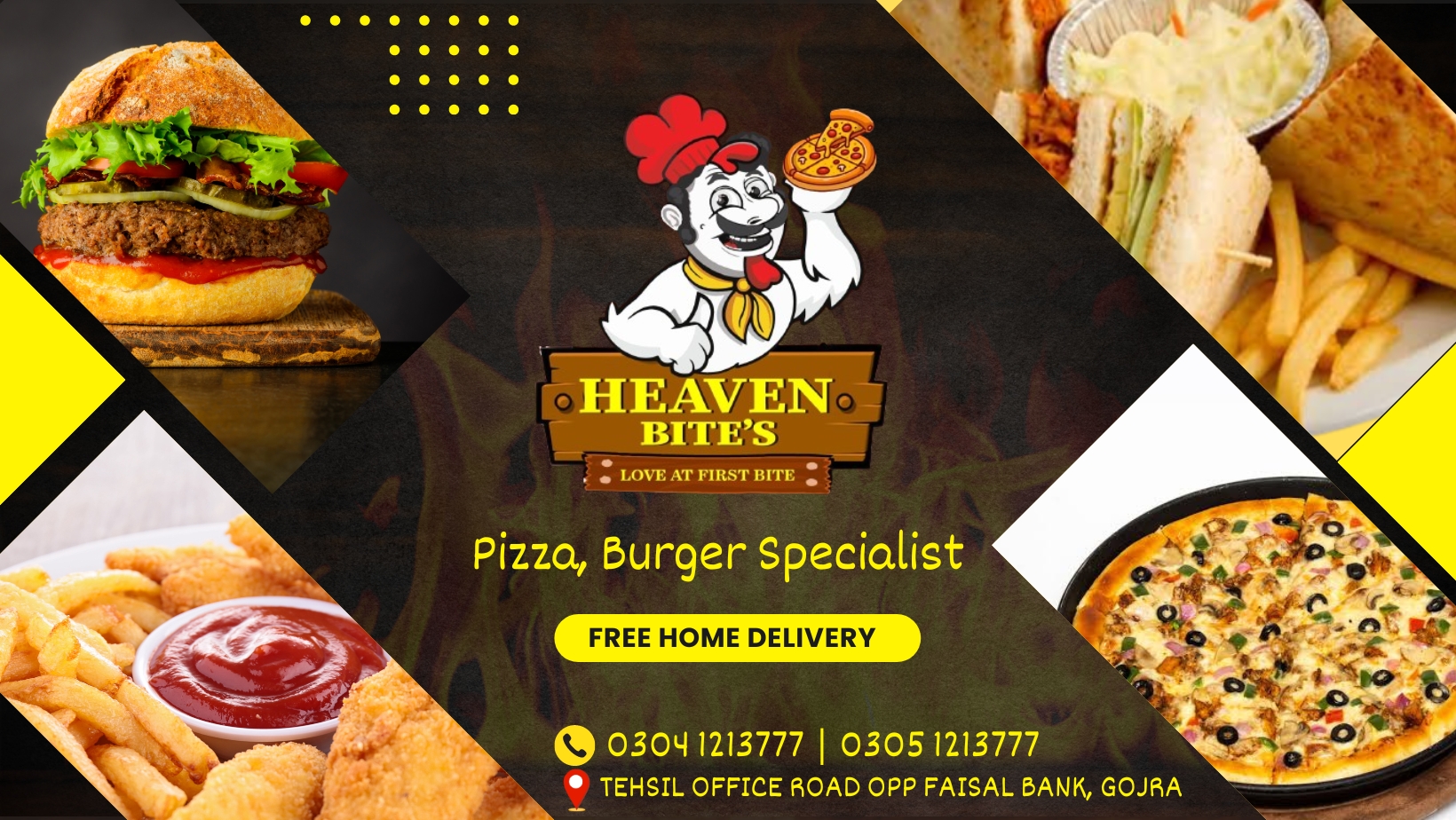 Fine dining at Heaven Bites Gojra - Fast Food located in Tehsil Office Rd, opposite Faisal Bank gojra, Gojra, 57000