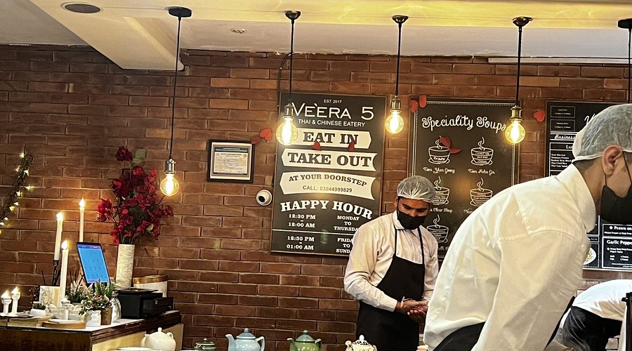 Veera 5 Thai and Chinese Restaurant DHA - Main Entrance & Ambiance